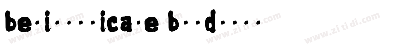 beliusunicase bold字体转换